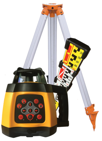 RL250SG Green Beam Rotating Laser Level c/w Staff and Tripod | 519937